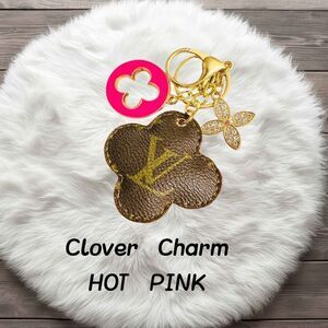 Handmade Puffed Clover Charm